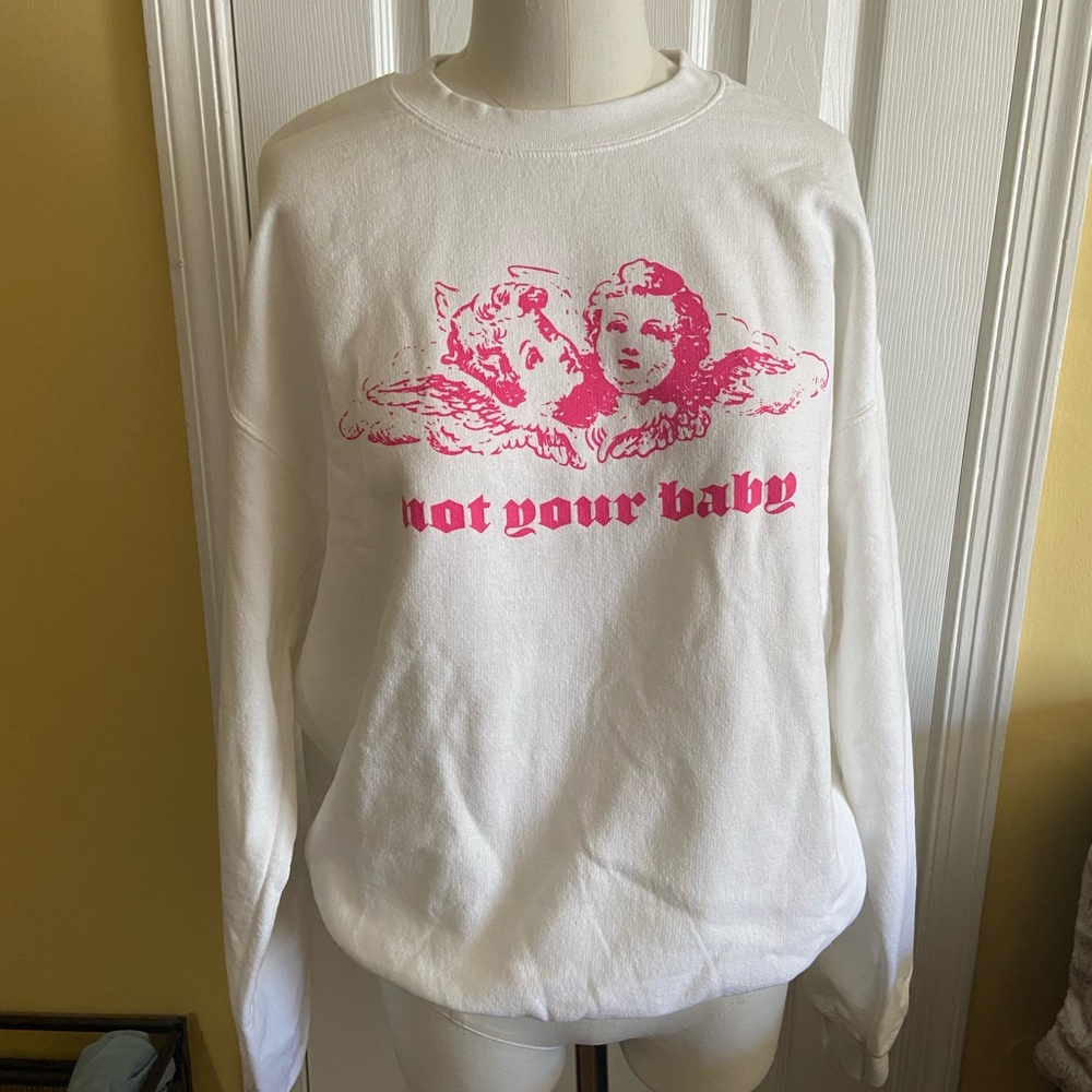 Gildan White Heavy Blend Sweatshirt